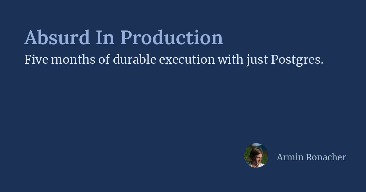 Absurd In Production